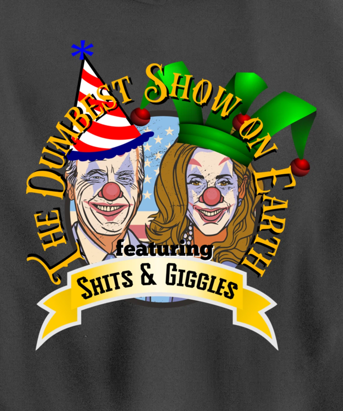 Biden Jingle Joe Giggles Circus Trump 2024 Conservative Pullover Hoodie