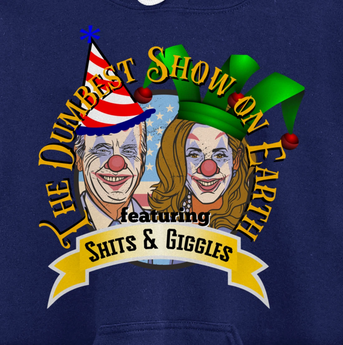 Biden Jingle Joe Giggles Circus Trump 2024 Conservative Pullover Hoodie