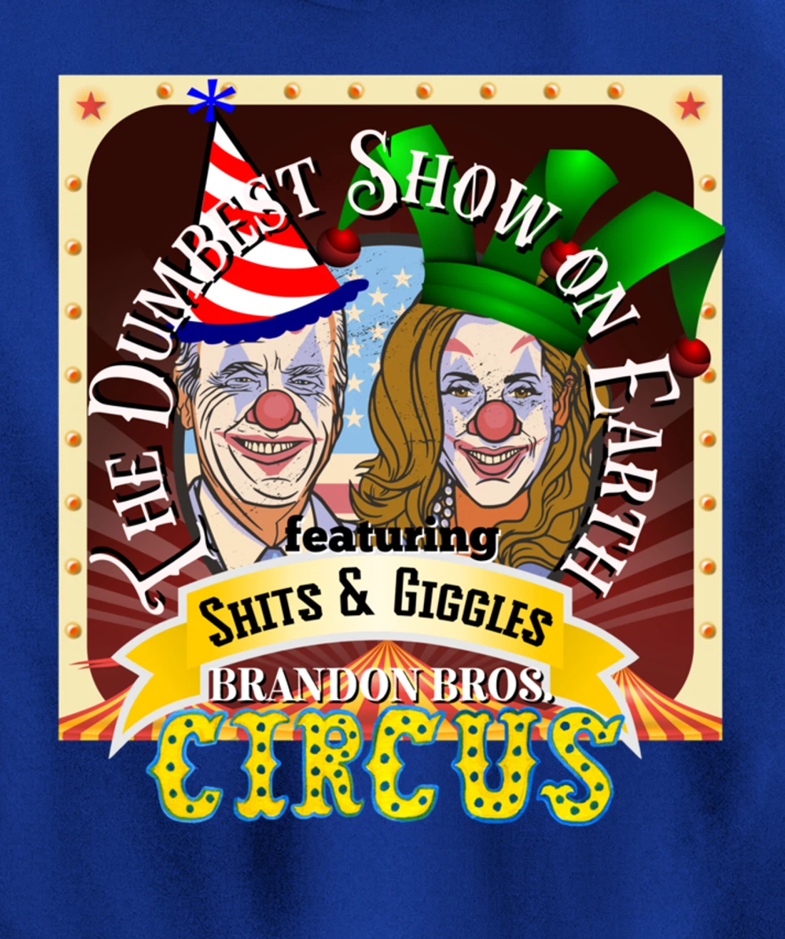 Biden Jingle Joe Giggles Circus Trump 2024 Conservative Pullover Hoodie