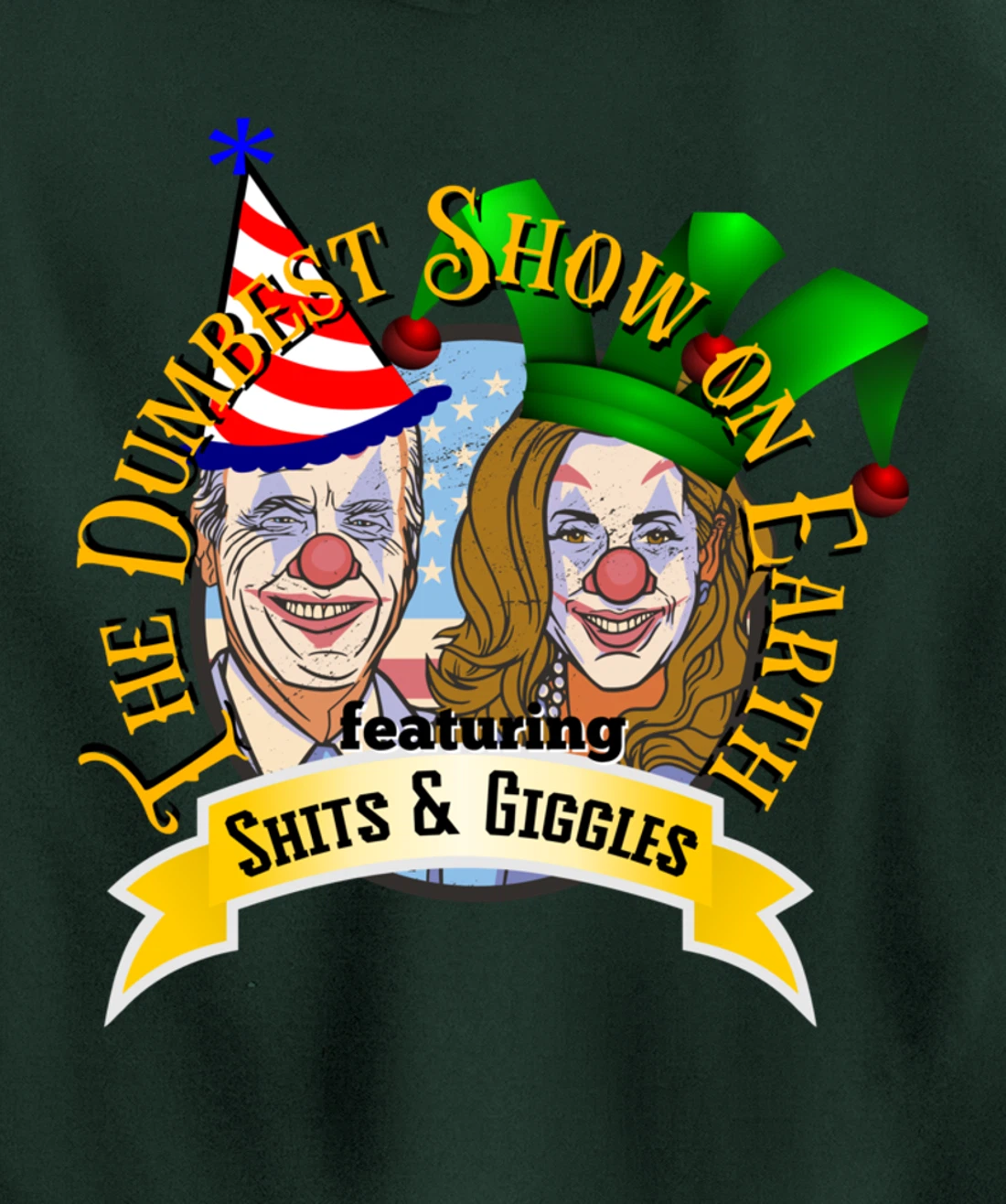 Biden Jingle Joe Giggles Circus Trump 2024 Conservative Pullover Hoodie