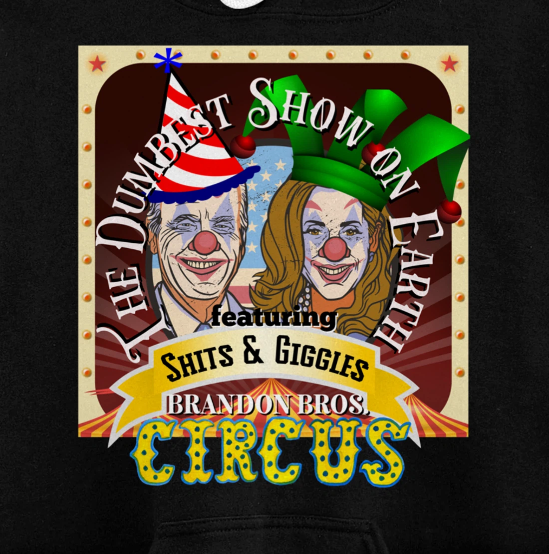 Biden Jingle Joe Giggles Circus Trump 2024 Conservative Pullover Hoodie