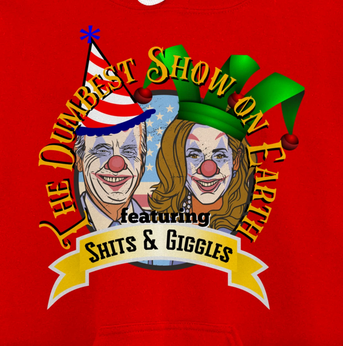 Biden Jingle Joe Giggles Circus Trump 2024 Conservative Pullover Hoodie