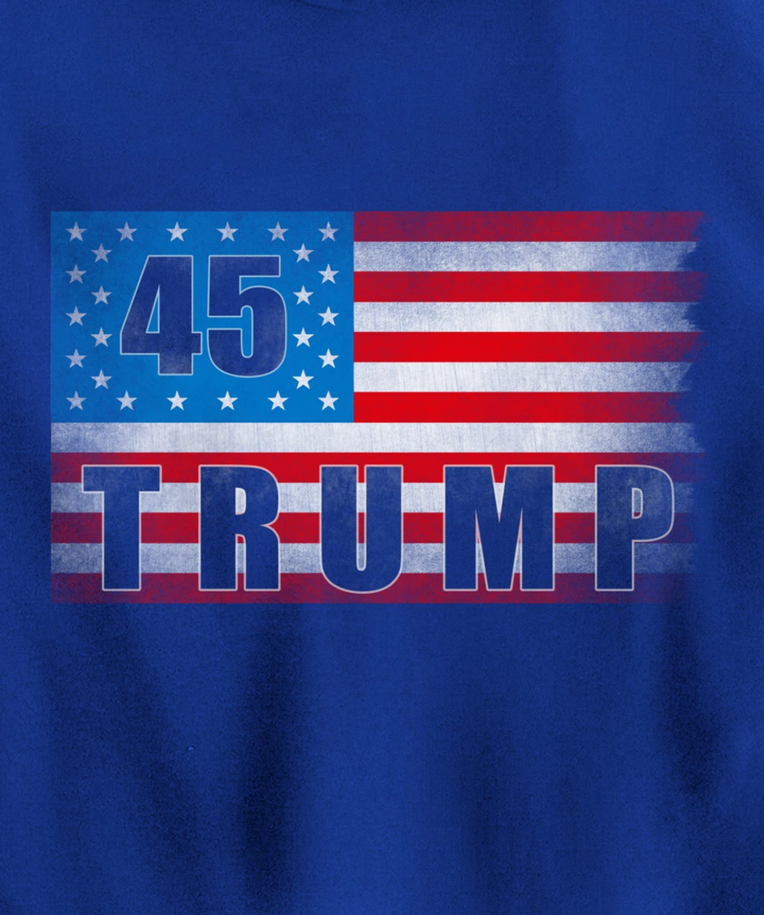 Trump 45 USA American Flag - Trump 45th President Pullover Hoodie