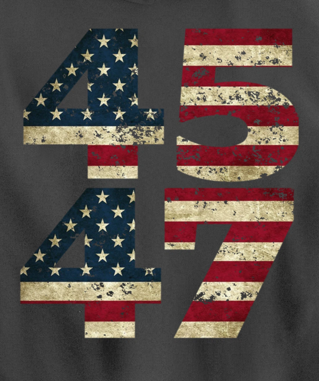 45 47 Trump 2024 President Republican Support Pullover Hoodie