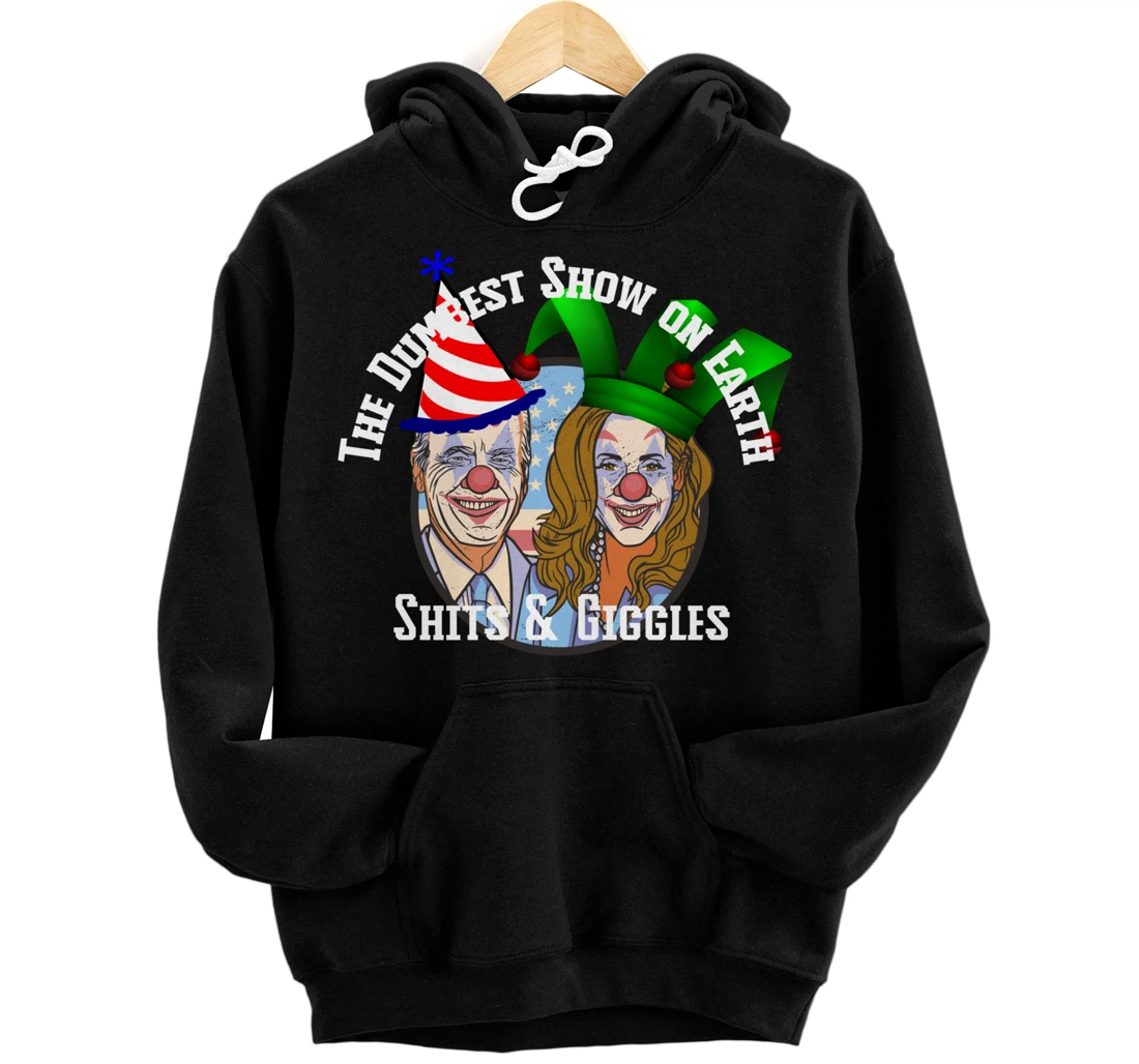 Biden Jingle Joe Giggles Circus Trump 2024 Conservative Pullover Hoodie