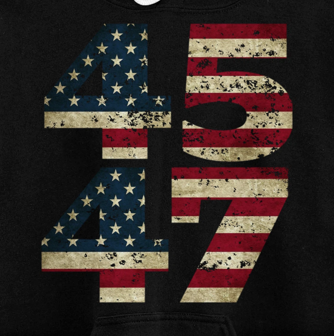 45 47 Trump 2024 President Republican Support Pullover Hoodie