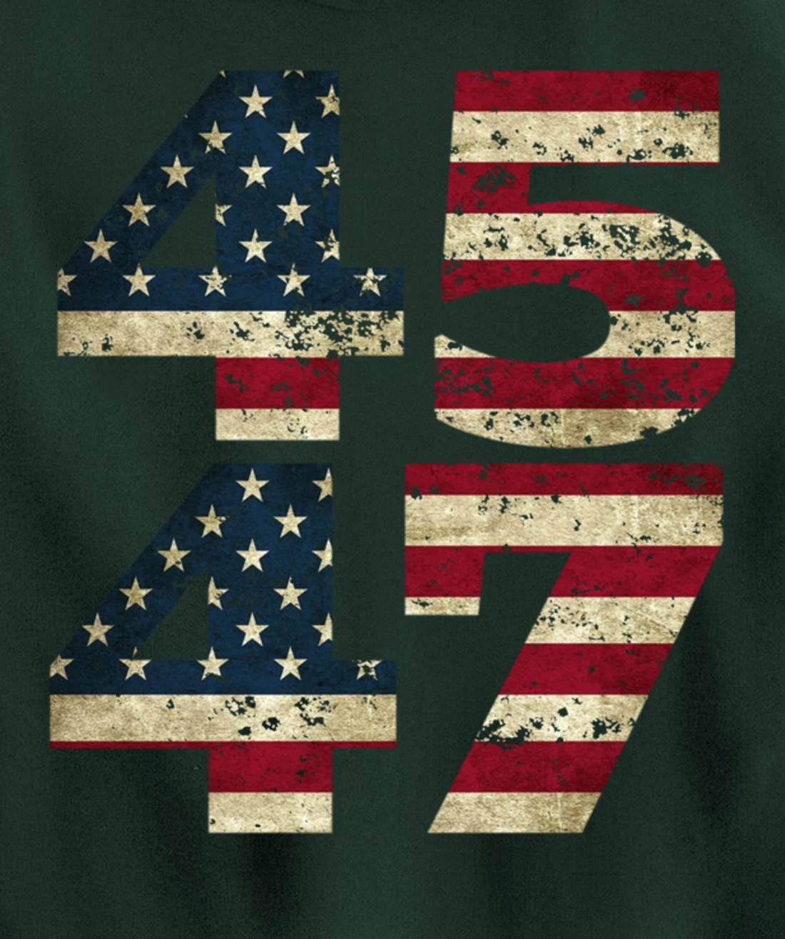 45 47 Trump 2024 President Republican Support Pullover Hoodie