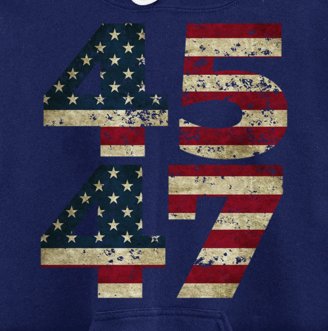 45 47 Trump 2024 President Republican Support Pullover Hoodie