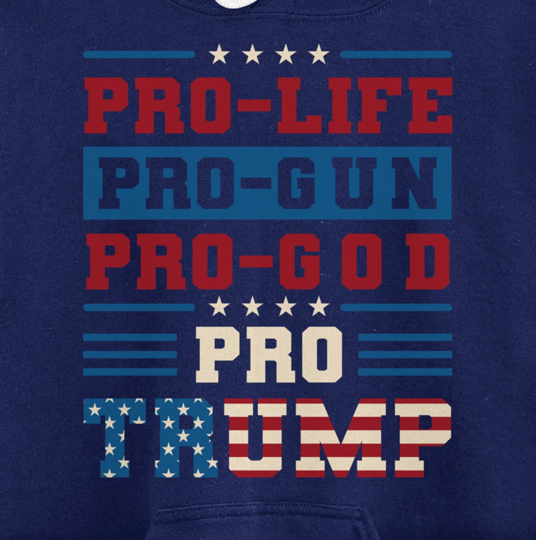 Pro Trump 2024 Pullover Hoodie