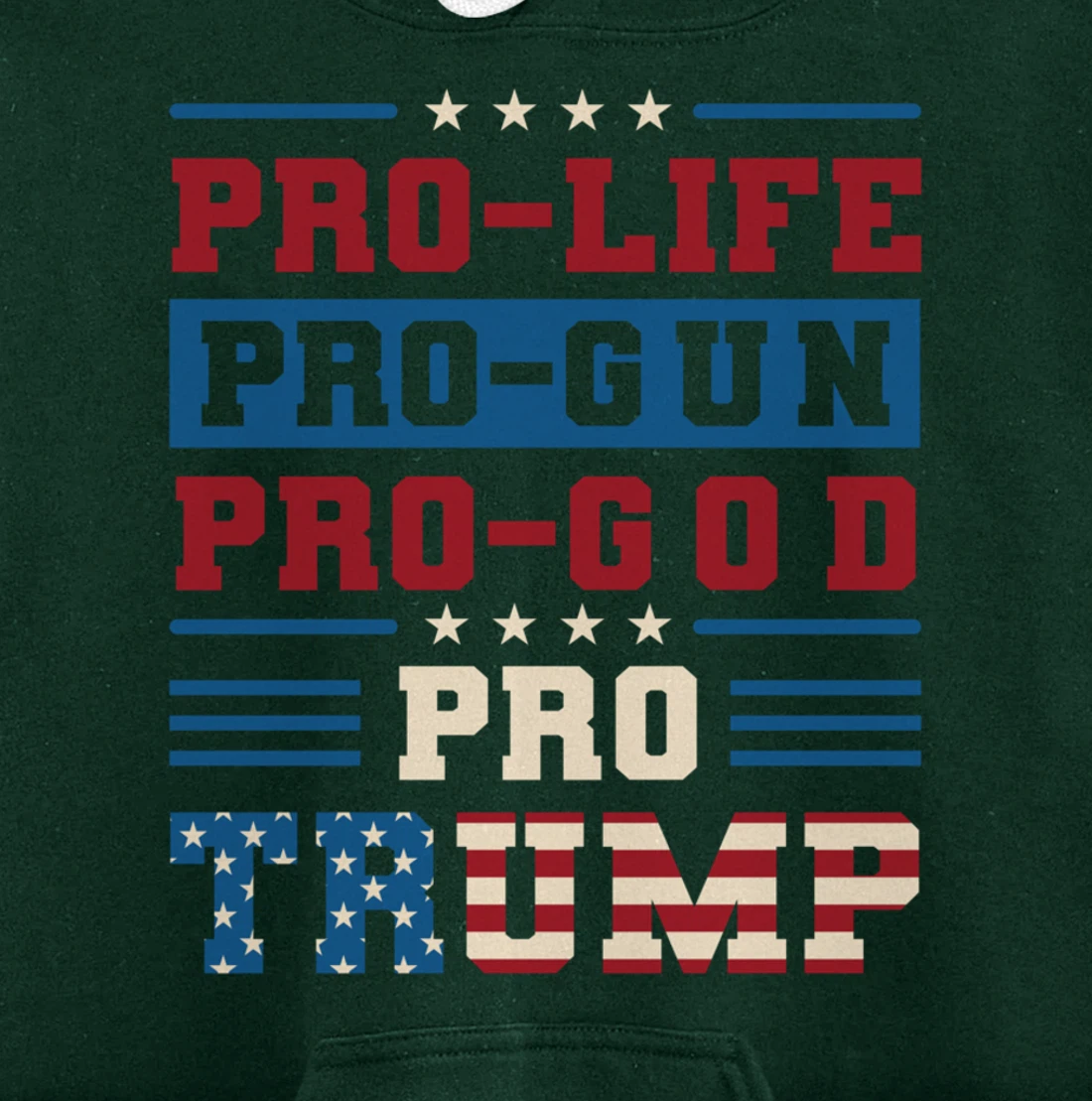 Pro Trump 2024 Pullover Hoodie