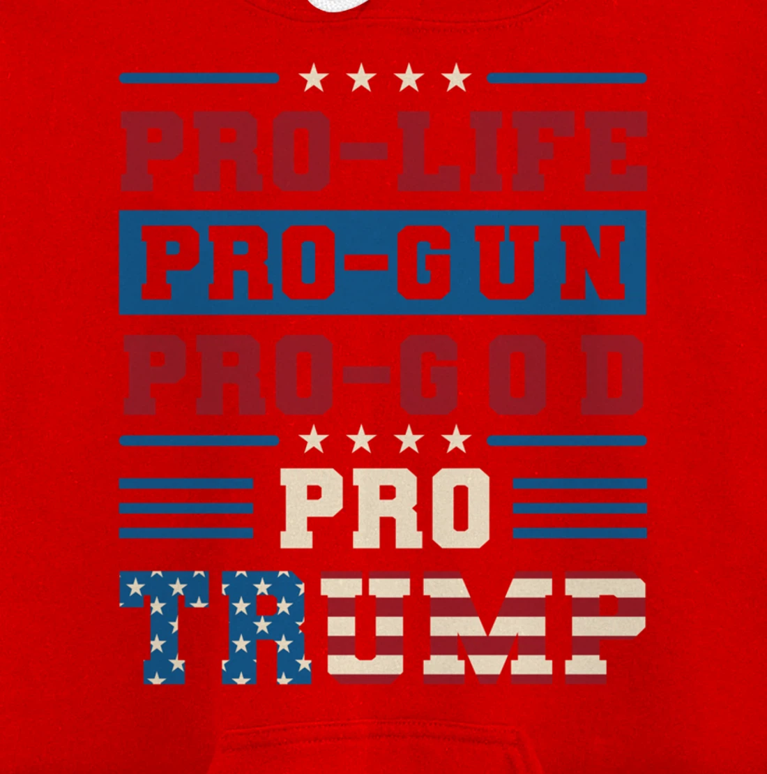 Pro Trump 2024 Pullover Hoodie