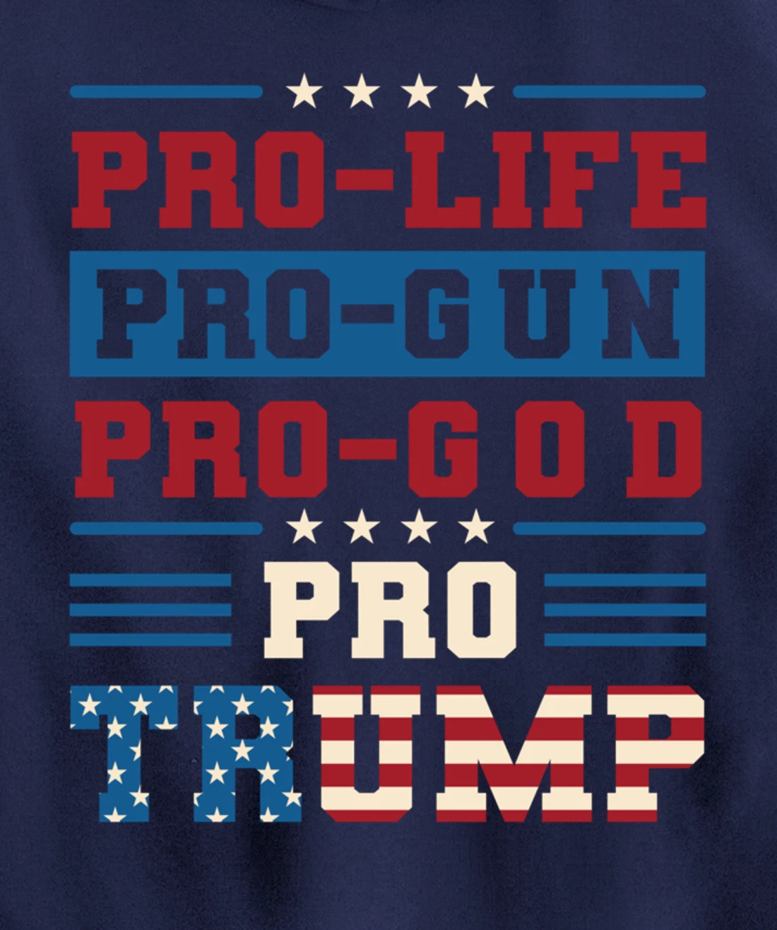 Pro Trump 2024 Pullover Hoodie