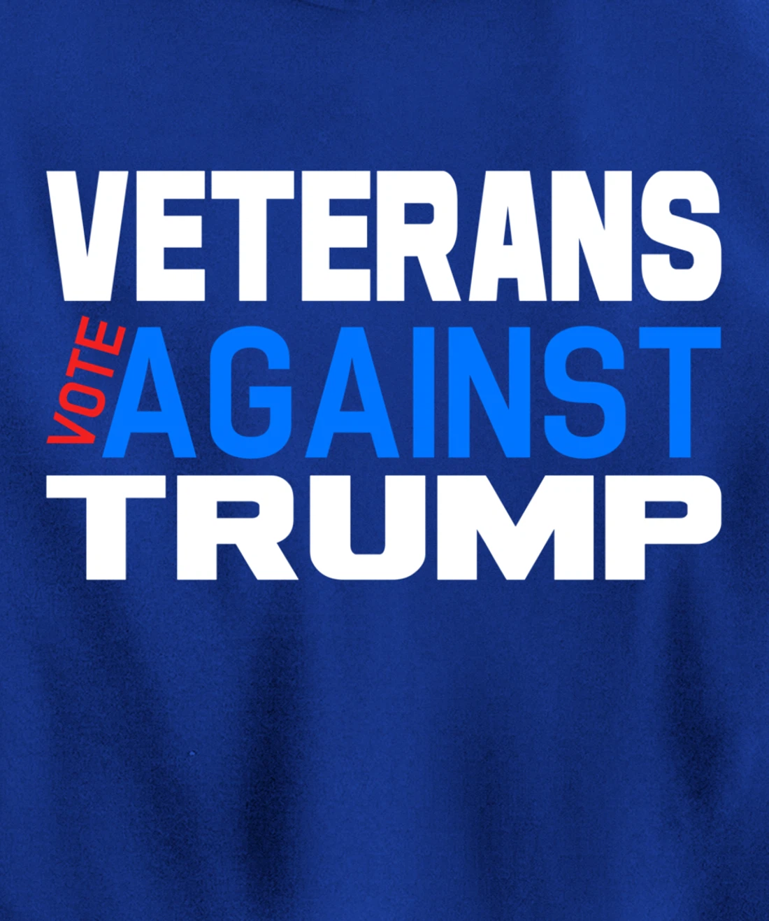 Veterans Vote Against Trump, Anti President Donald Trump Pullover Hoodie
