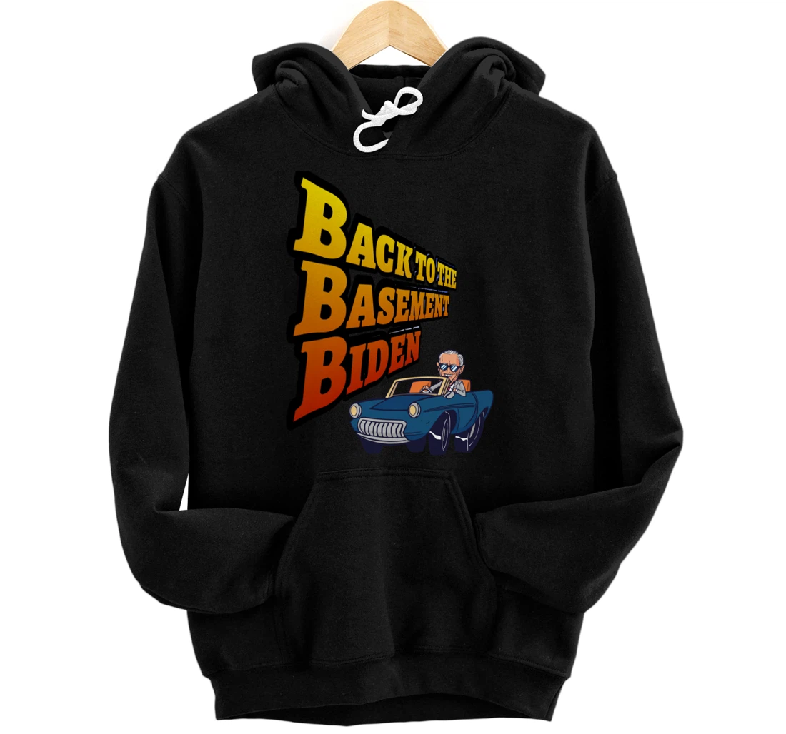 Back to the Basement Biden Trump Bicycle Patriot Republican Pullover Hoodie