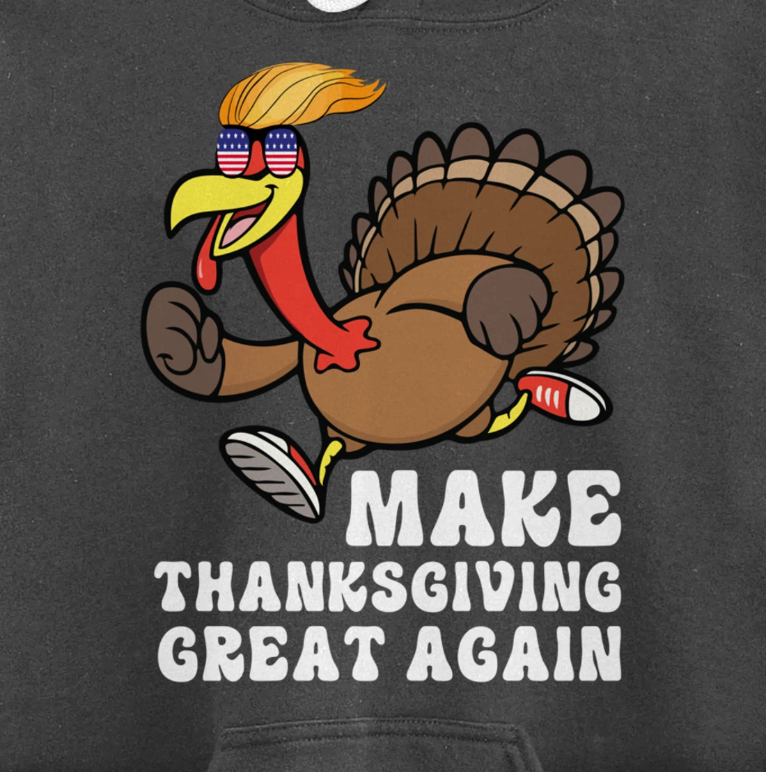 Make Thanksgiving Great Again Trump Holiday Turkey 2024 Tee Pullover Hoodie