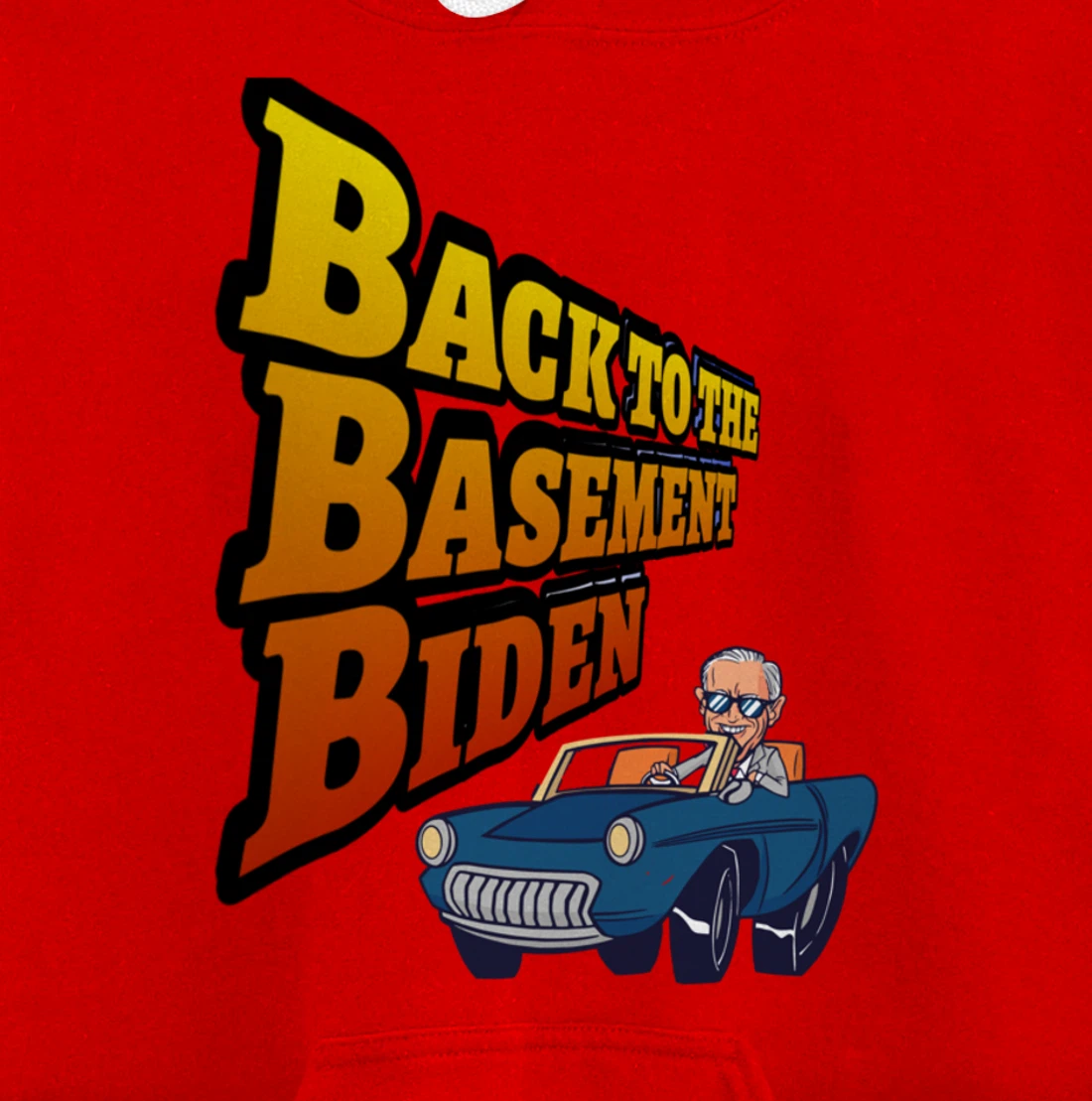 Back to the Basement Biden Trump Bicycle Patriot Republican Pullover Hoodie