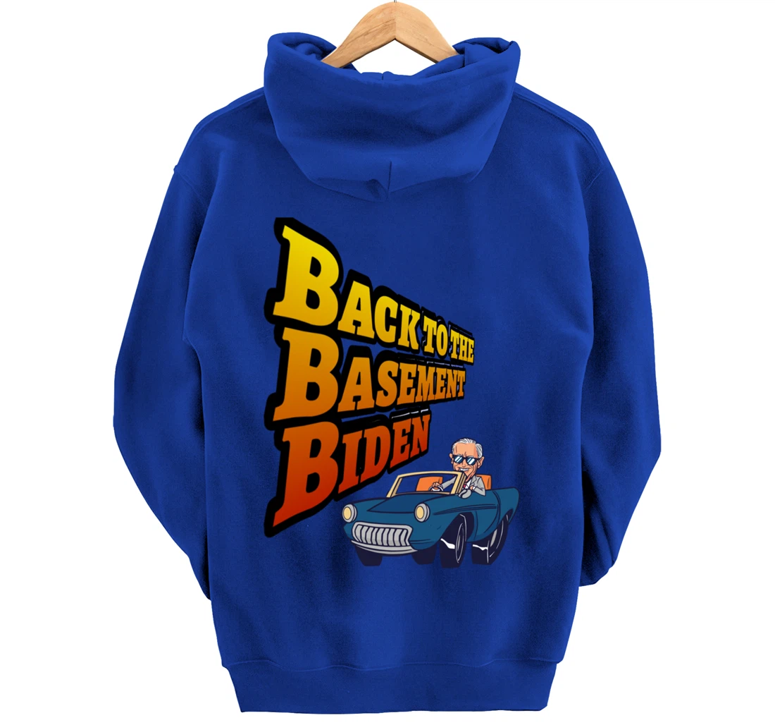Back to the Basement Biden Trump Bicycle Patriot Republican Pullover Hoodie