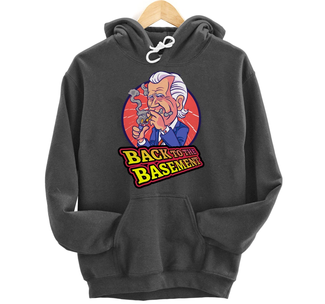 Back to the Basement Biden Trump Bicycle Patriot Republican Pullover Hoodie
