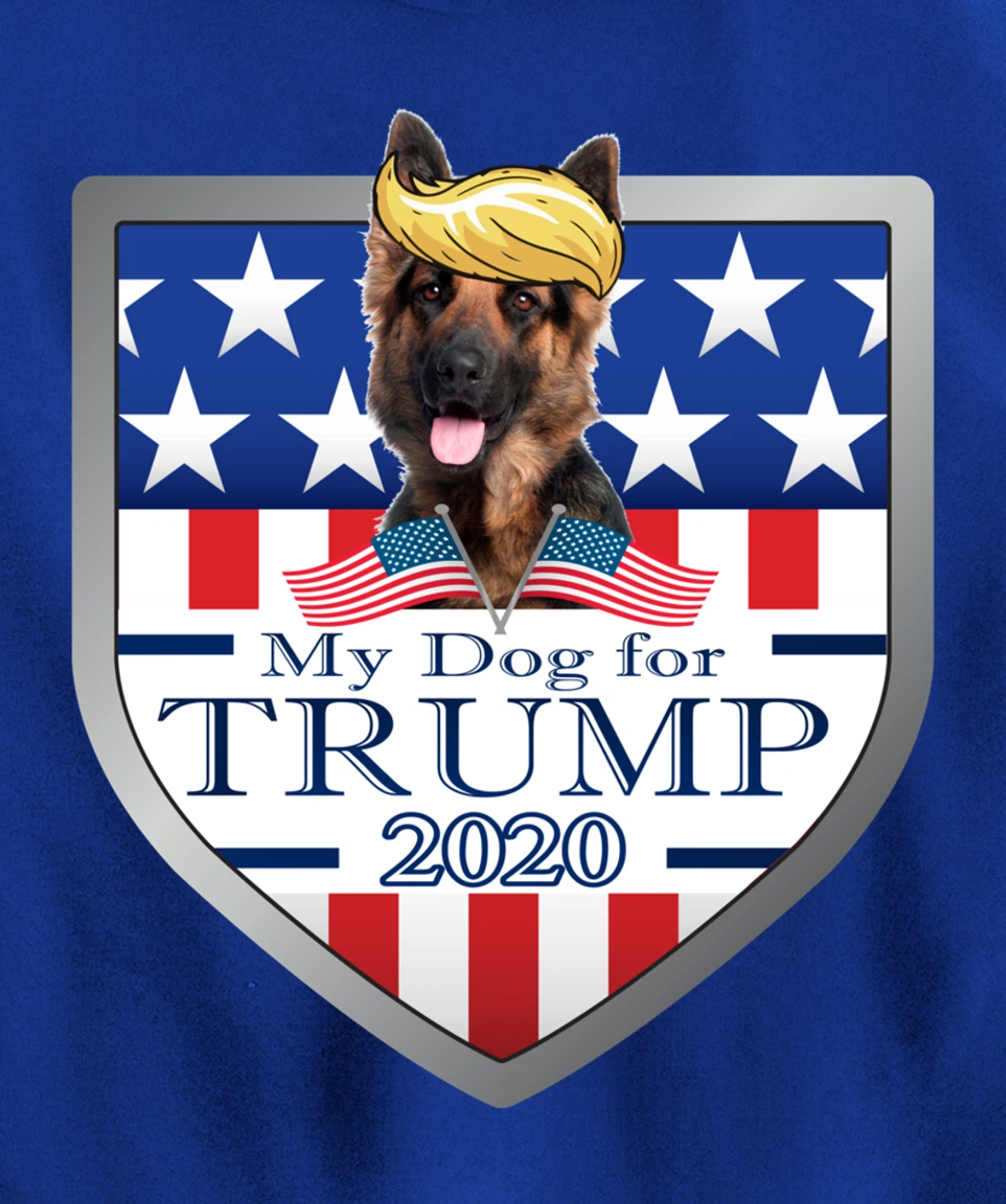 My German Shepherd For Trump Pullover Hoodie