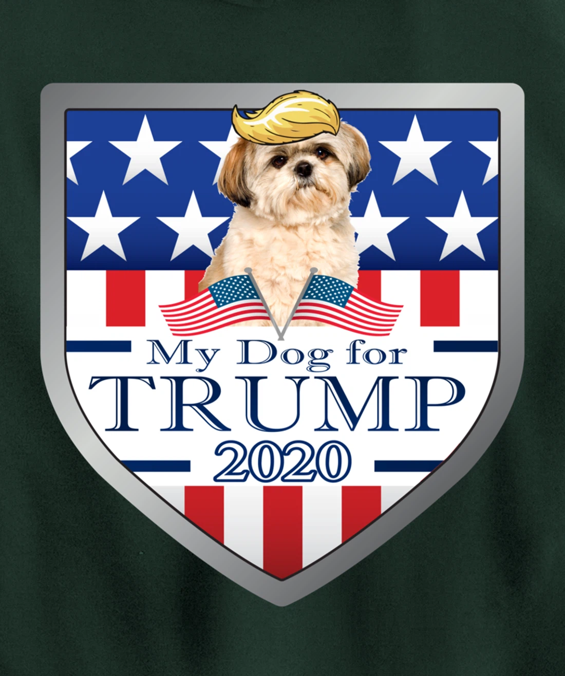 My Shih Tzu For Trump Pullover Hoodie