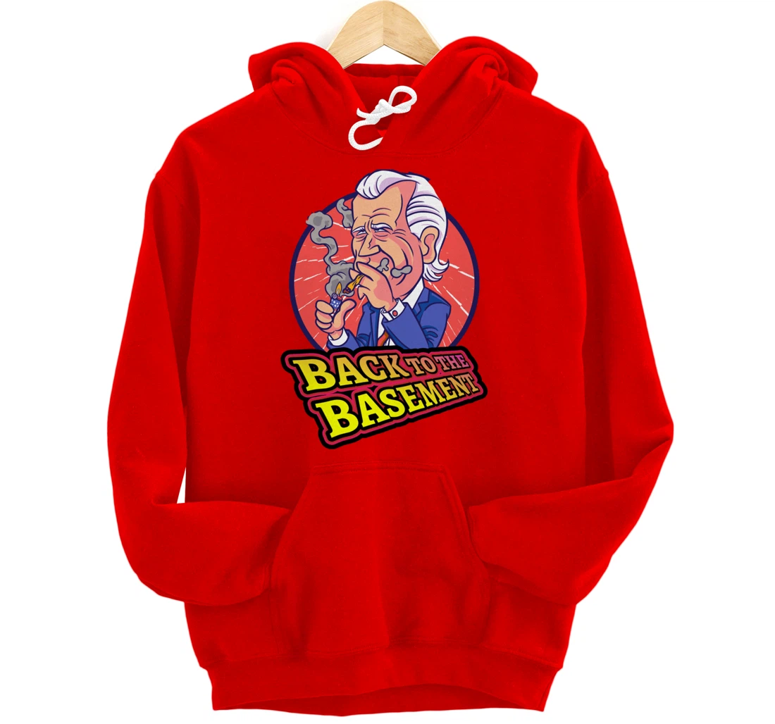 Back to the Basement Biden Trump Bicycle Patriot Republican Pullover Hoodie