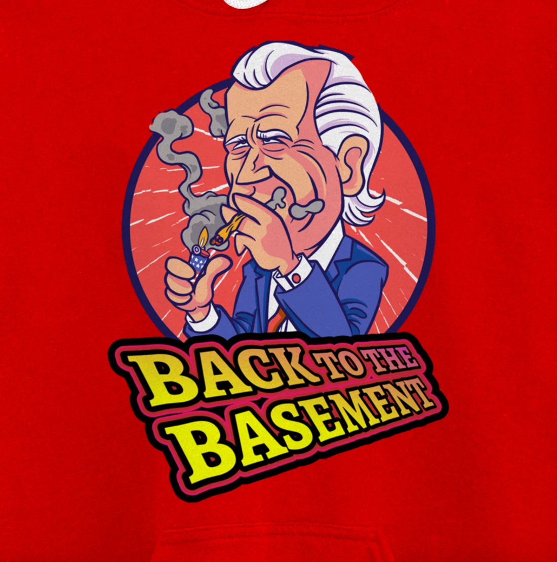 Back to the Basement Biden Trump Bicycle Patriot Republican Pullover Hoodie