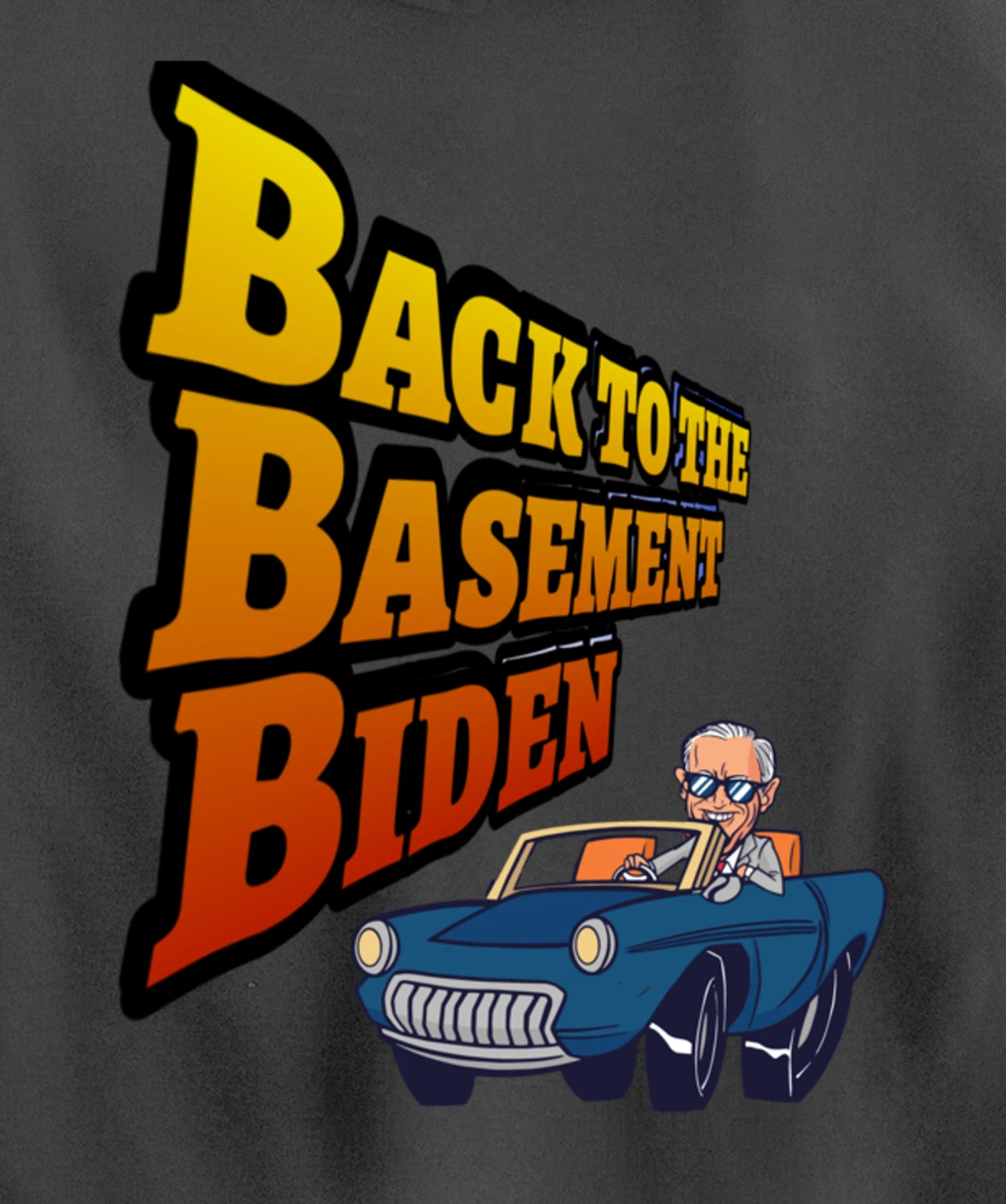 Back to the Basement Biden Trump Bicycle Patriot Republican Pullover Hoodie