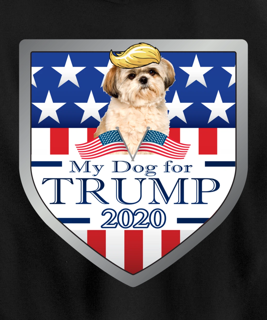 My Shih Tzu For Trump Pullover Hoodie