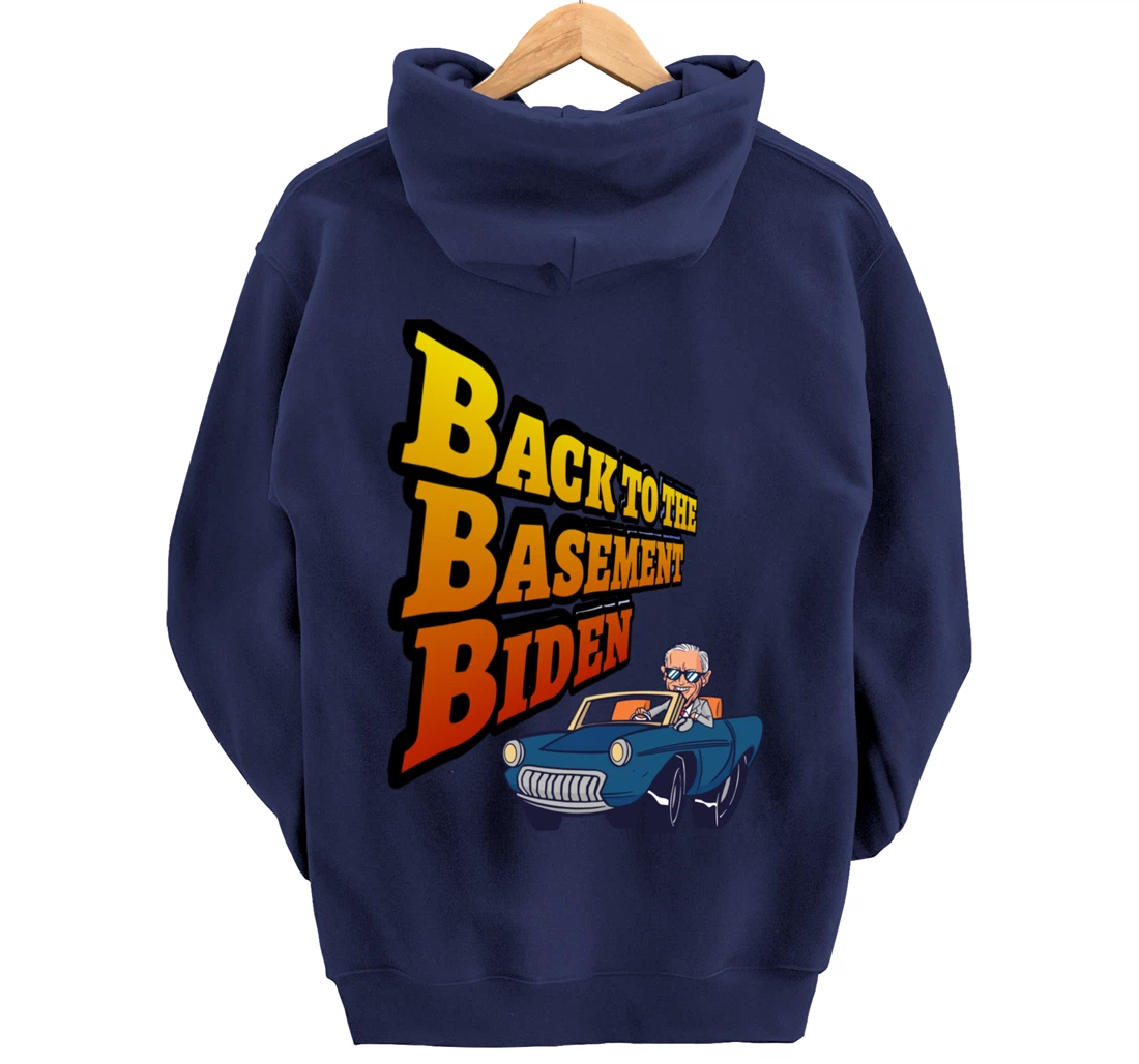 Back to the Basement Biden Trump Bicycle Patriot Republican Pullover Hoodie