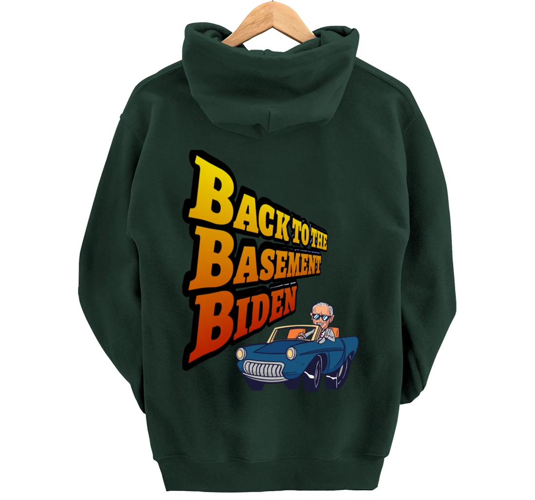 Back to the Basement Biden Trump Bicycle Patriot Republican Pullover Hoodie