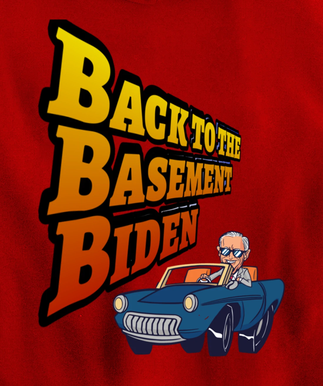 Back to the Basement Biden Trump Bicycle Patriot Republican Pullover Hoodie