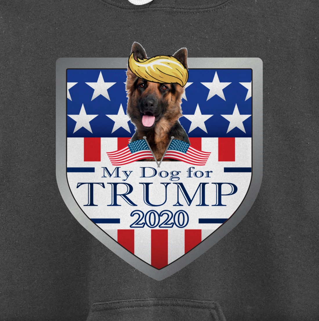 My German Shepherd For Trump Pullover Hoodie