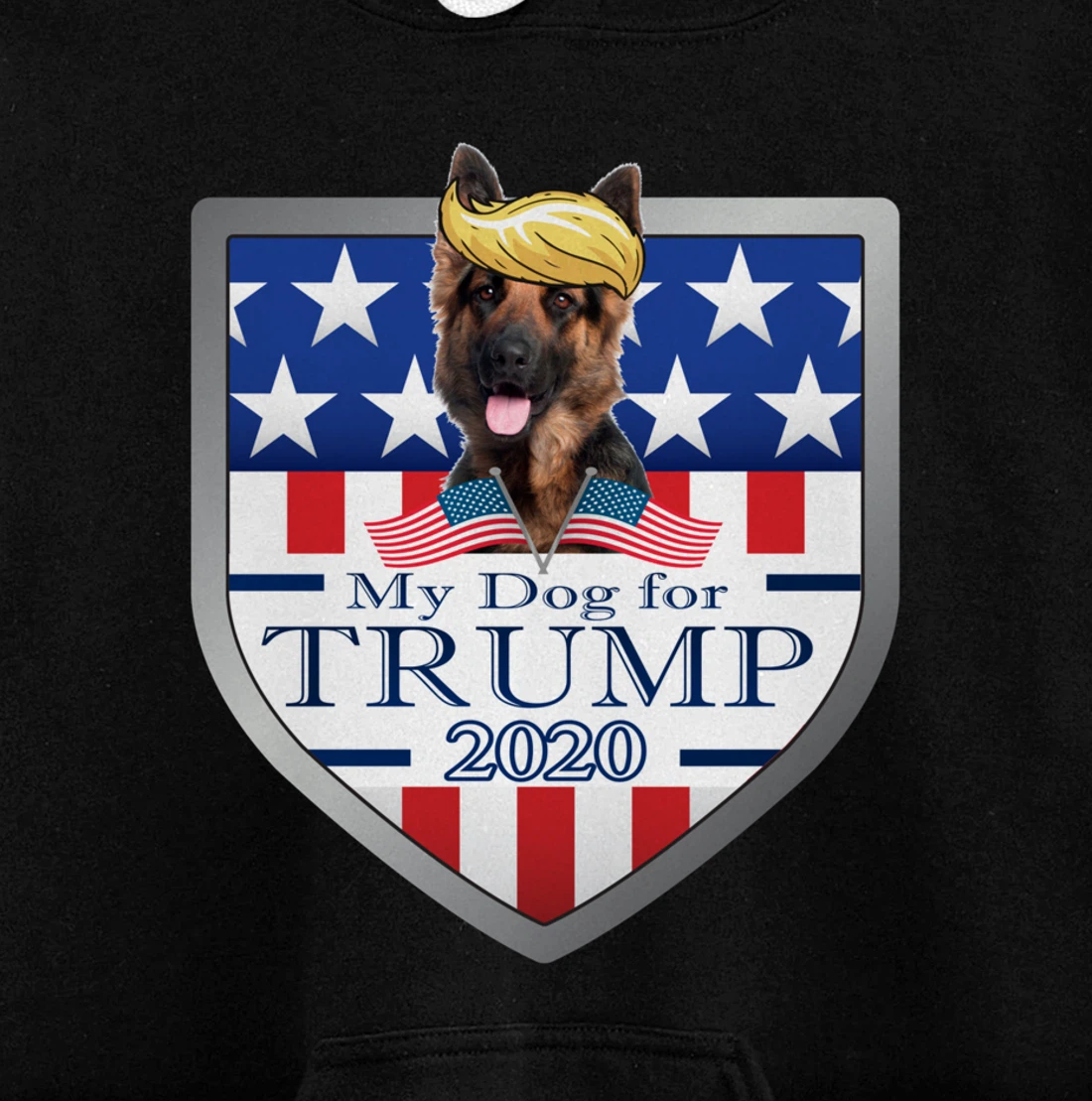 My German Shepherd For Trump Pullover Hoodie