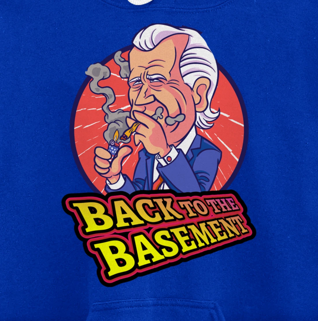 Back to the Basement Biden Trump Bicycle Patriot Republican Pullover Hoodie
