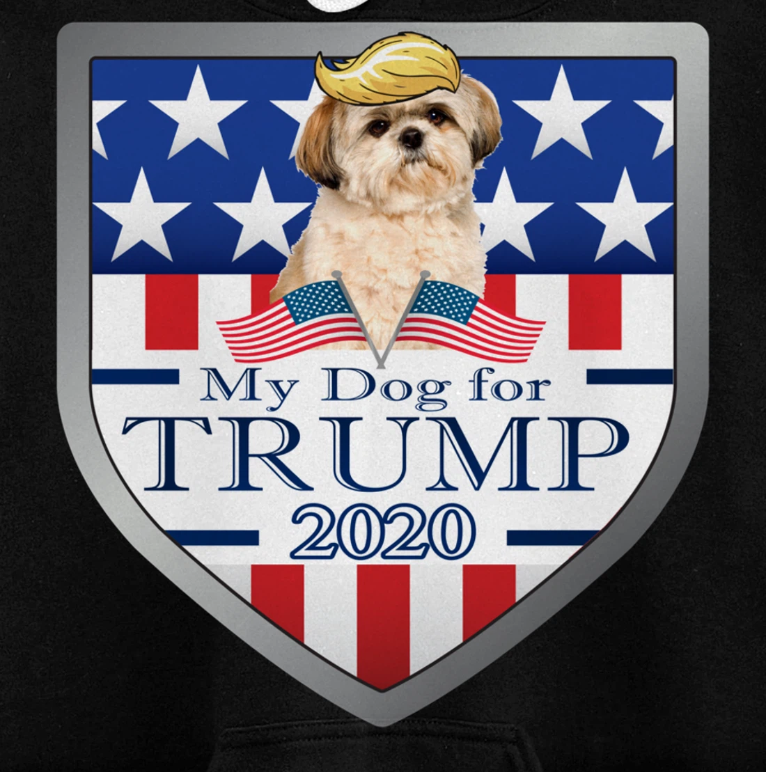 My Shih Tzu For Trump Pullover Hoodie