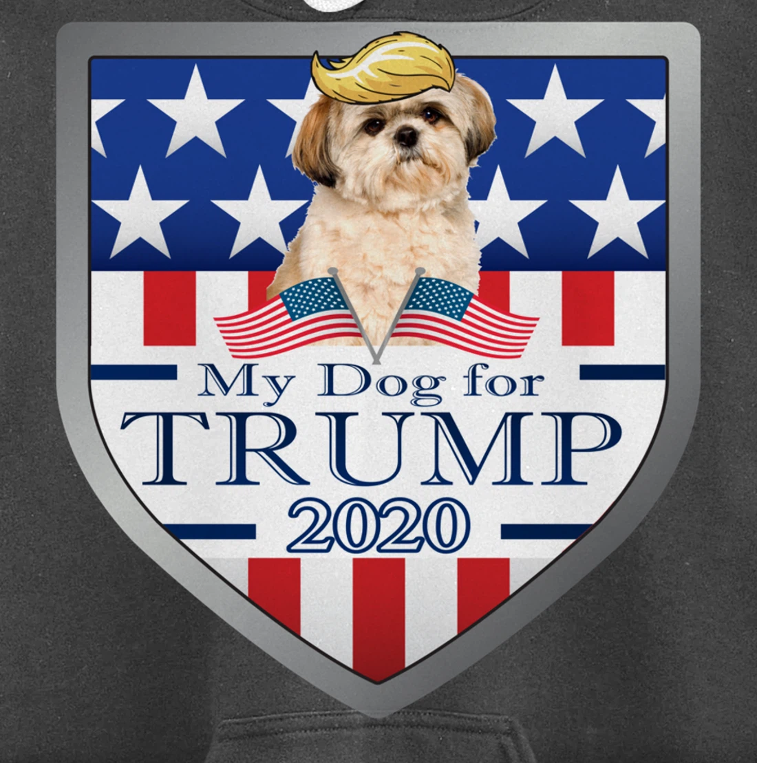 My Shih Tzu For Trump Pullover Hoodie