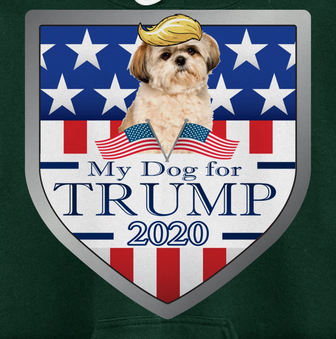 My Shih Tzu For Trump Pullover Hoodie