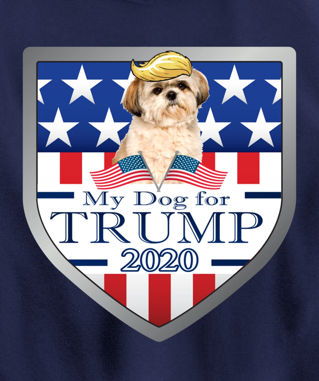 My Shih Tzu For Trump Pullover Hoodie