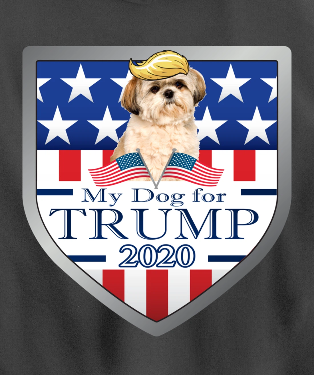 My Shih Tzu For Trump Pullover Hoodie