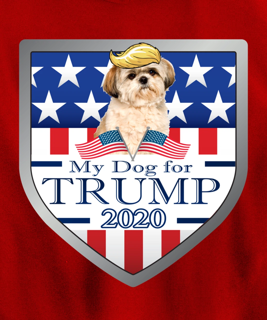 My Shih Tzu For Trump Pullover Hoodie