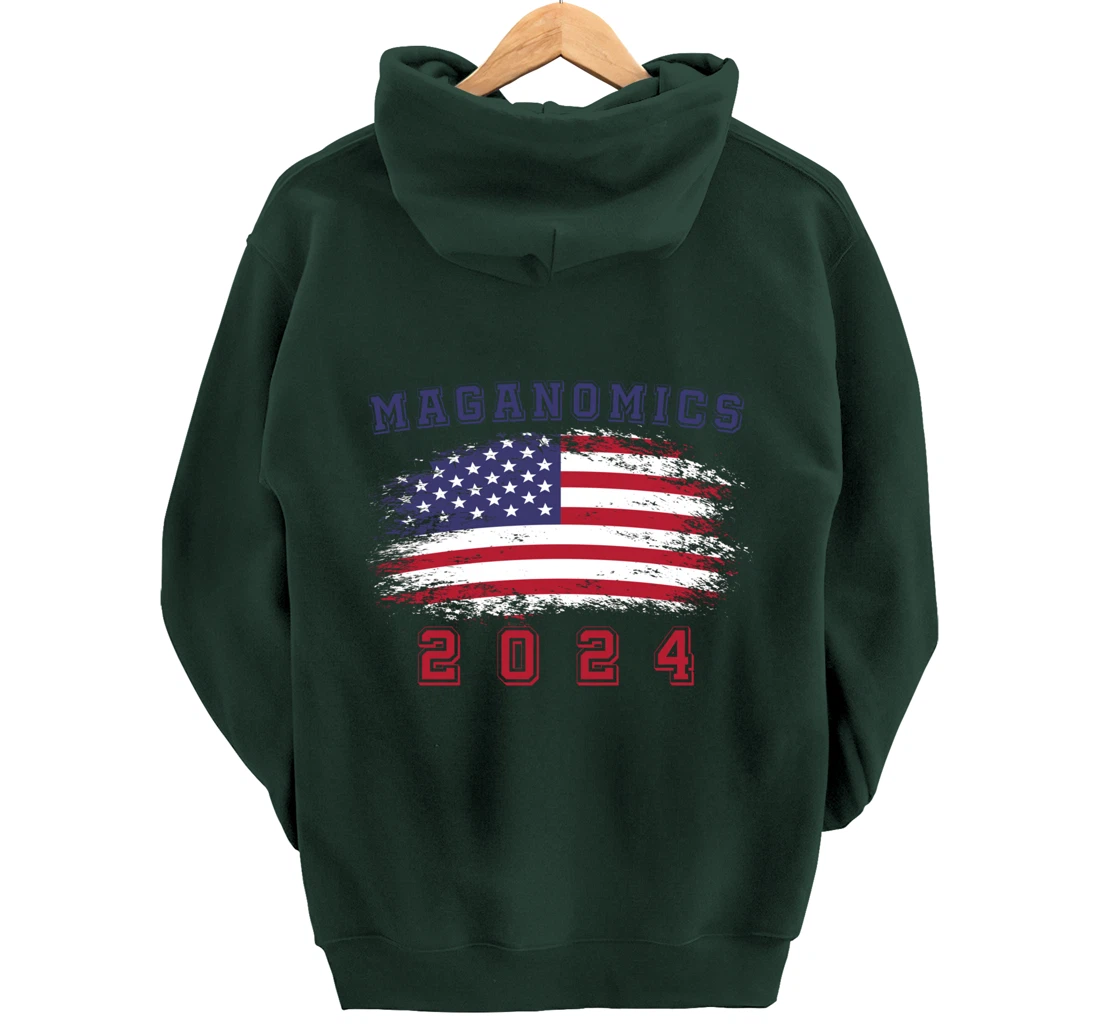 MAGAnomics 2024 Trump For President Pullover Hoodie
