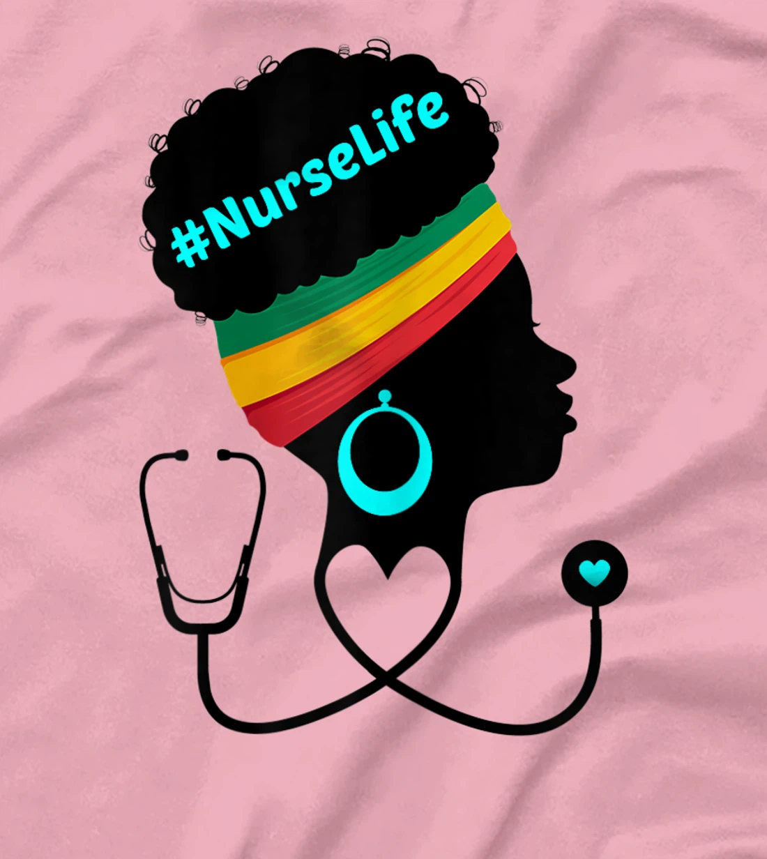 Womens Nurse Life RN LPN CNA Healthcare Stethoscope Heart Nursing T-Shirt, Women T-Shirt