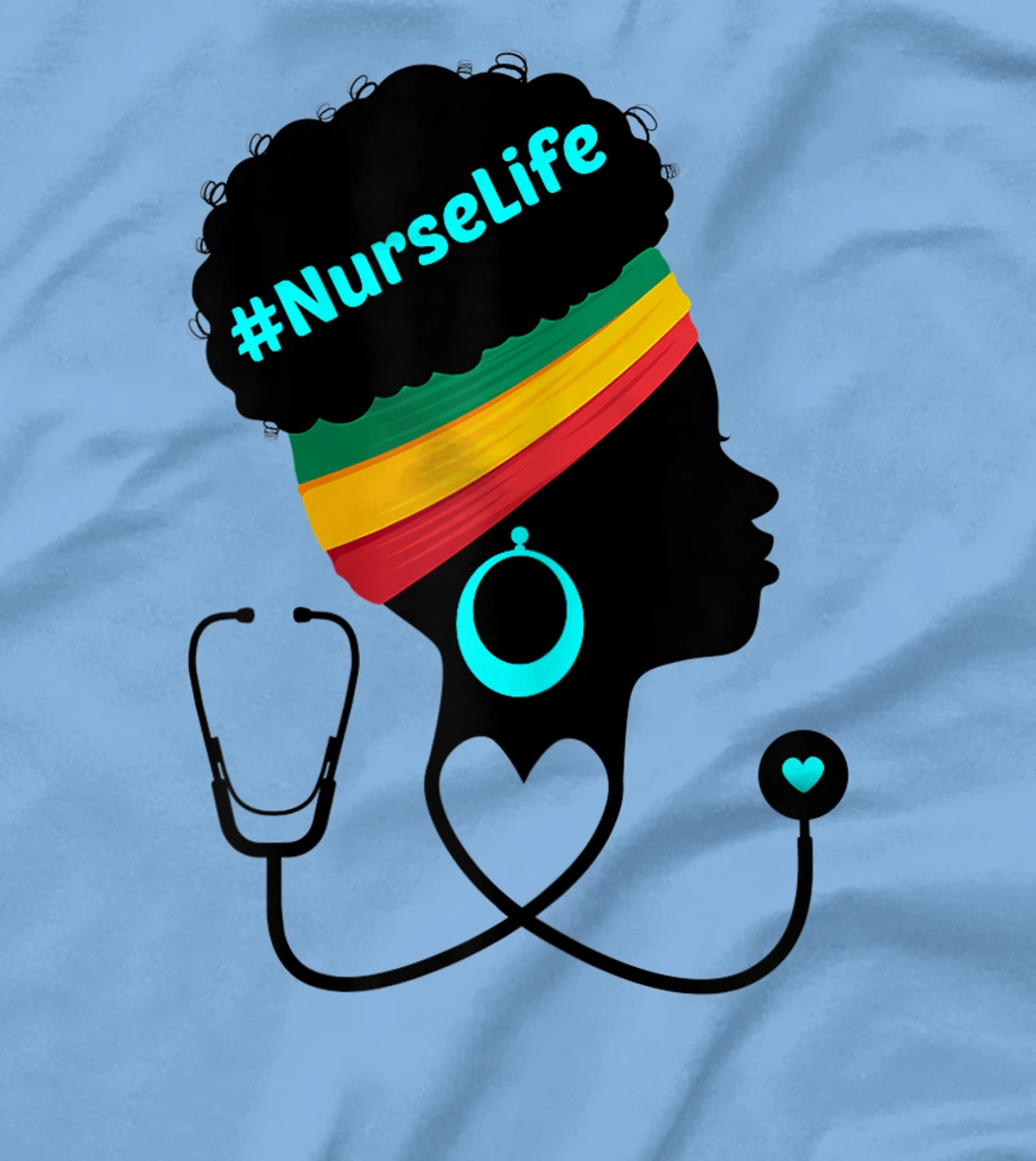 Womens Nurse Life RN LPN CNA Healthcare Stethoscope Heart Nursing T-Shirt, Women T-Shirt