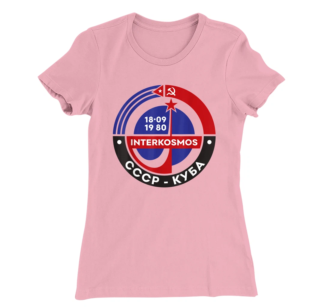 Womens Interkosmos Cuba Russia Vintage Sputnik USSR Soviet Union T-Shirt, Women T-Shirt