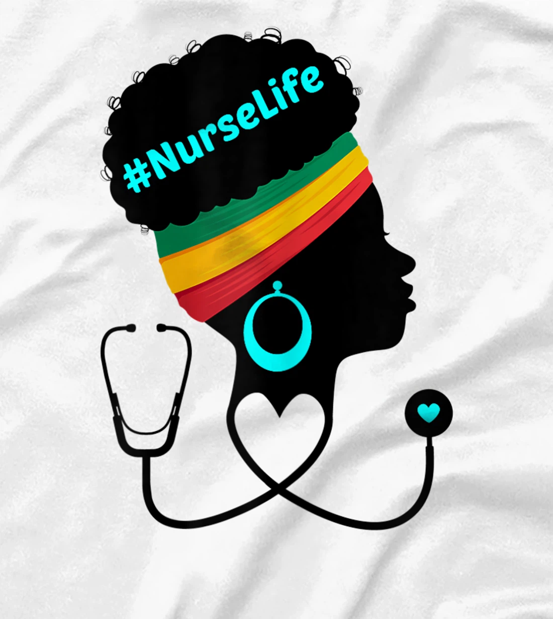 Womens Nurse Life RN LPN CNA Healthcare Stethoscope Heart Nursing T-Shirt, Women T-Shirt