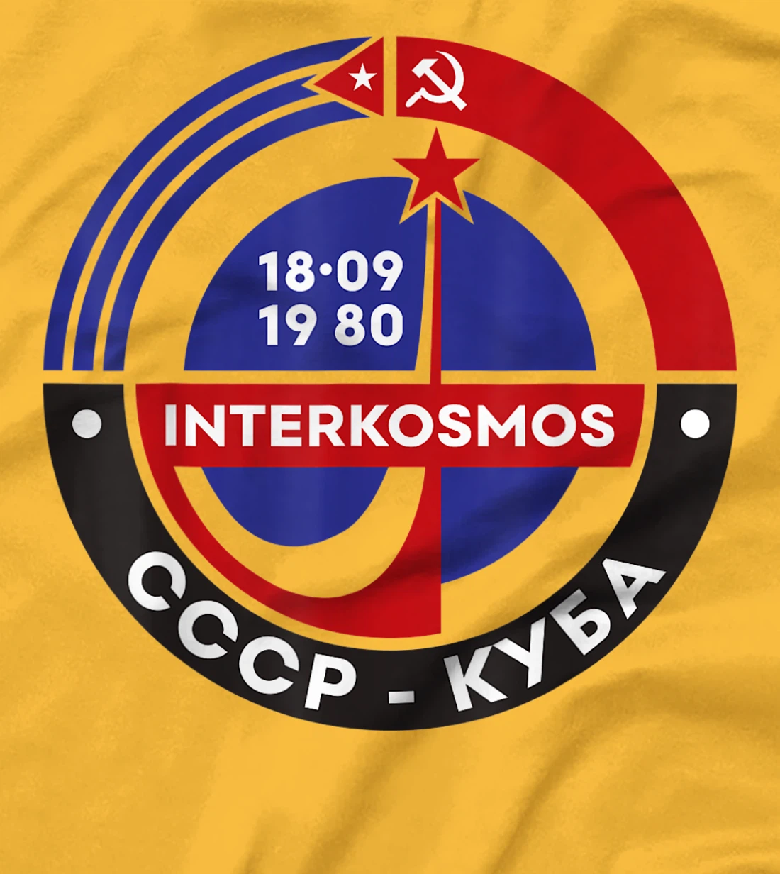 Womens Interkosmos Cuba Russia Vintage Sputnik USSR Soviet Union T-Shirt, Women T-Shirt