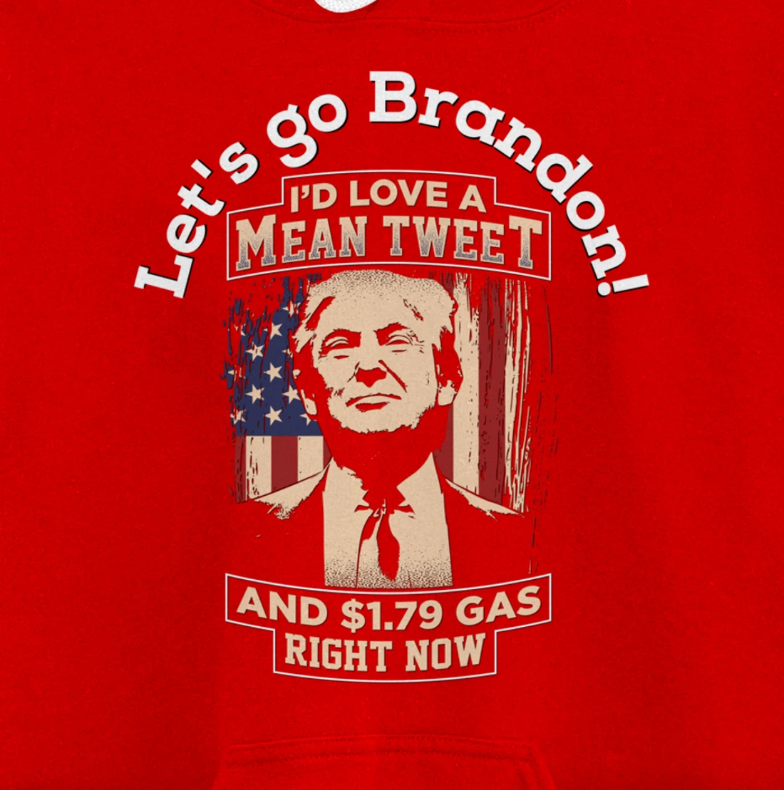 Christmas Biden Funny Republican Political Sarcasm Trump Pullover Hoodie