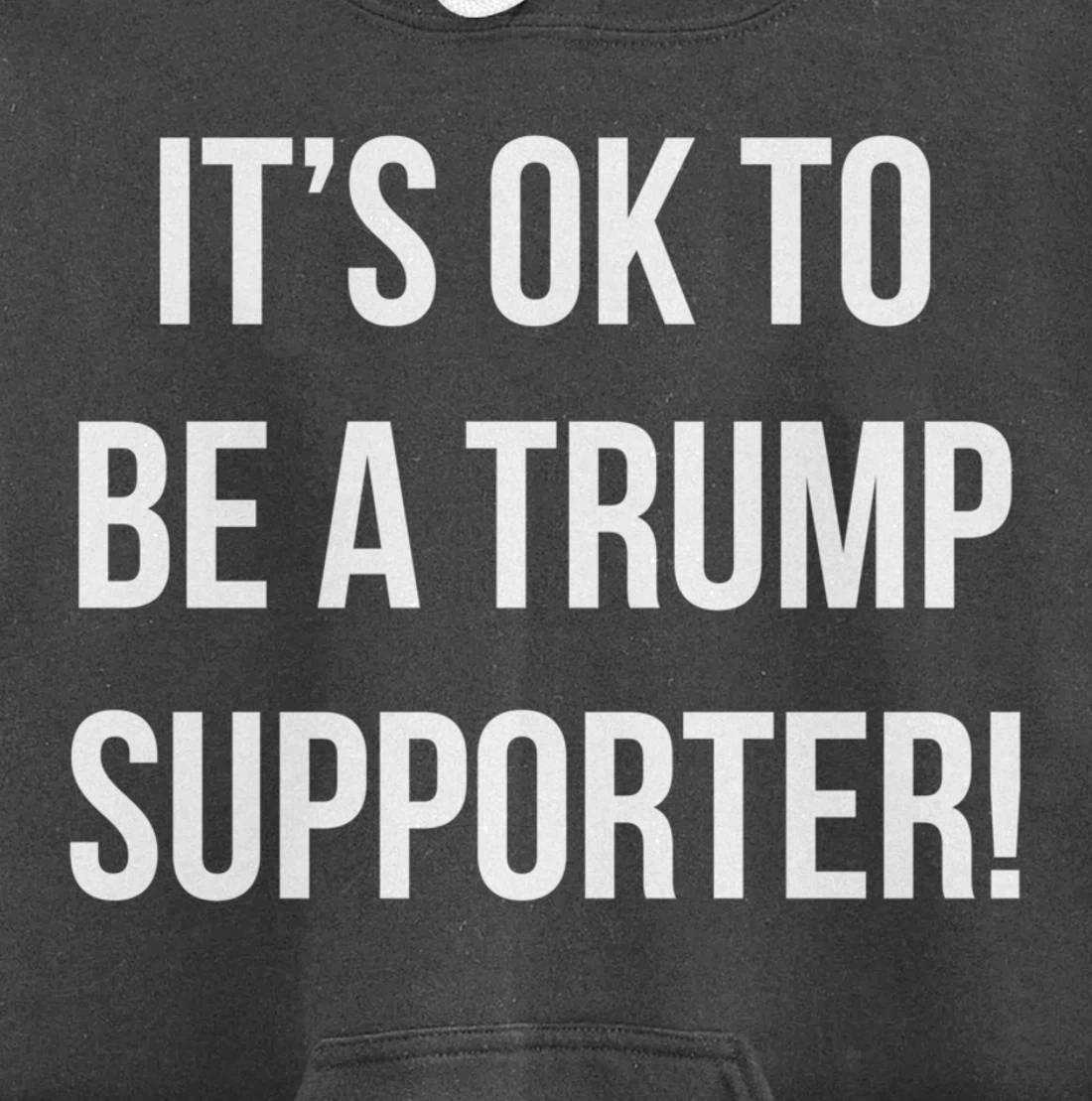It's Ok to Be a Trump Supporter! Pullover Hoodie