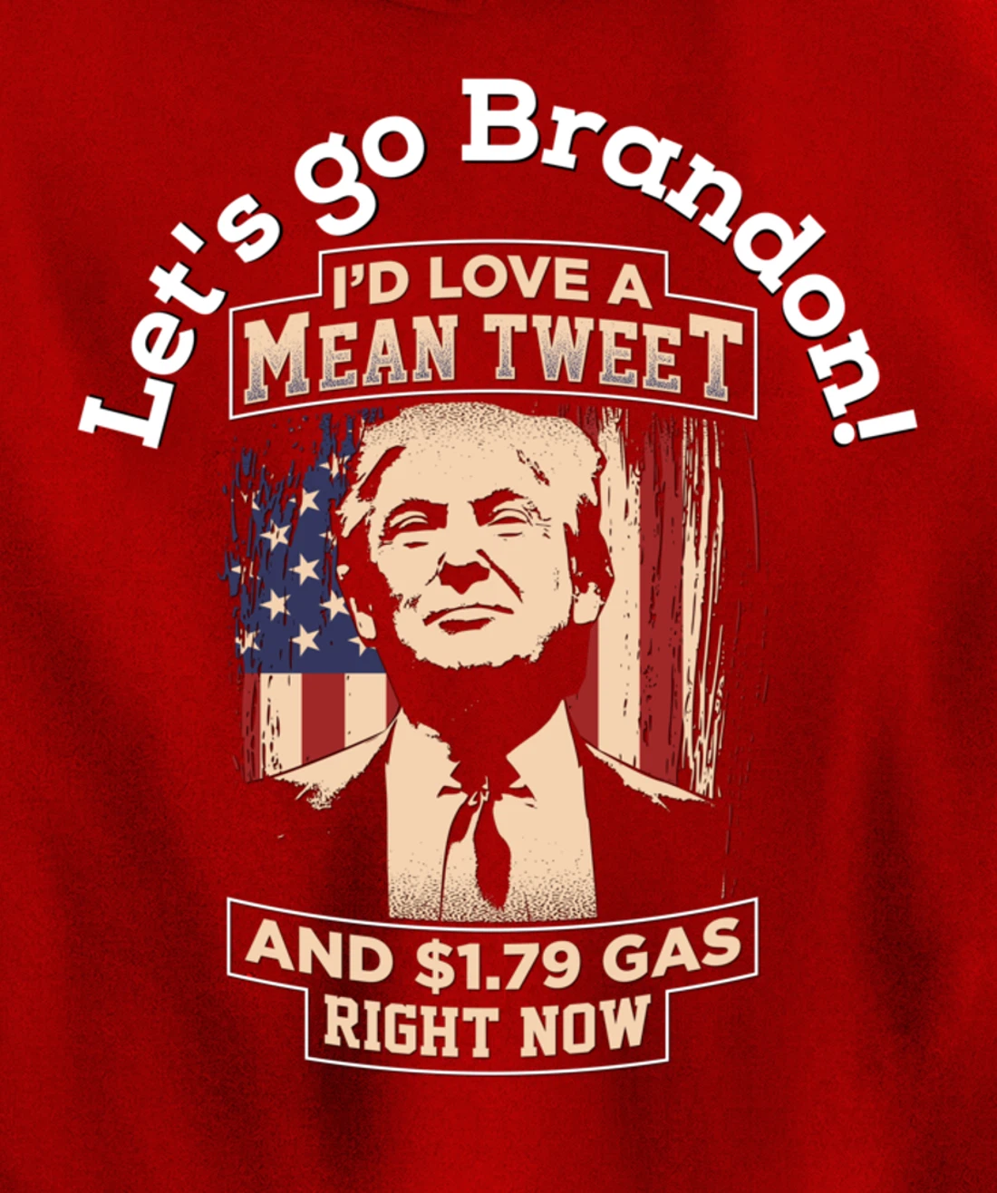 Christmas Biden Funny Republican Political Sarcasm Trump Pullover Hoodie