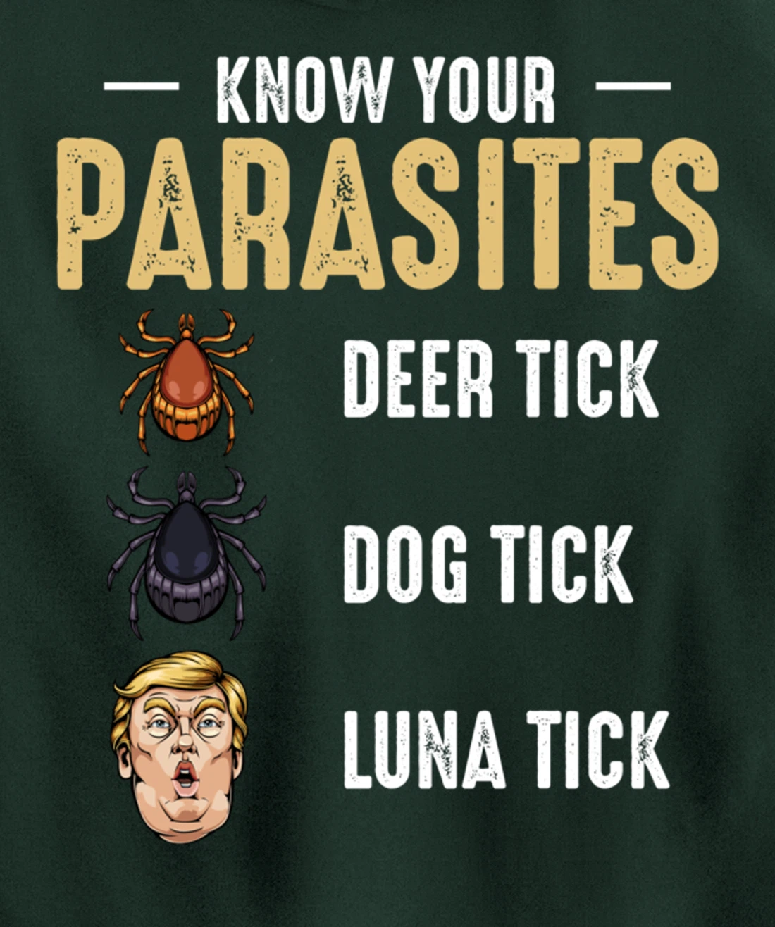 Know Your Parasites - Anti Trump - Presidential Election Pullover Hoodie